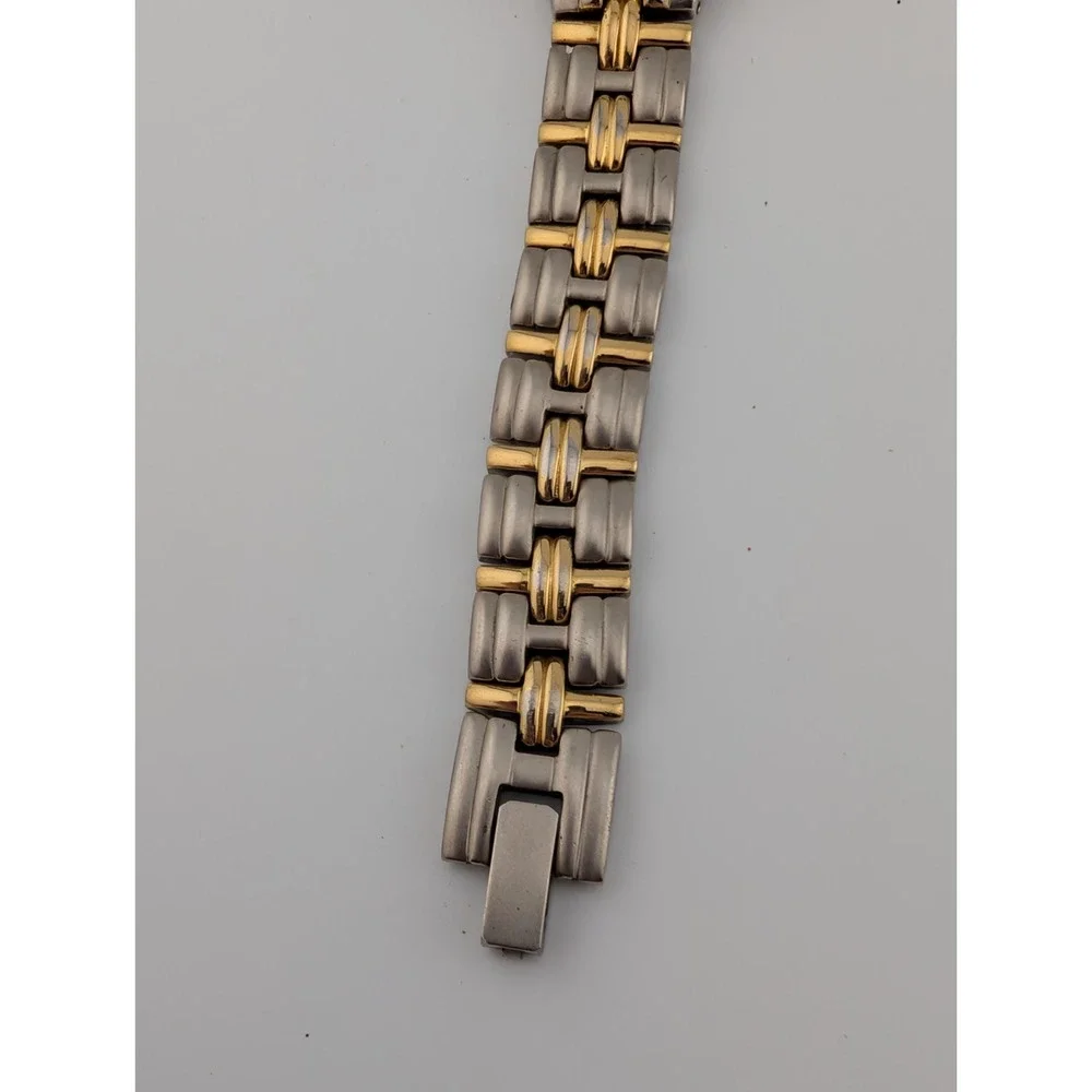 Ann Klein II Watch Women 23mm Silver Gold Two Tone 7